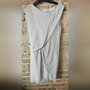 Helmut Lang asymmetric mesh dress